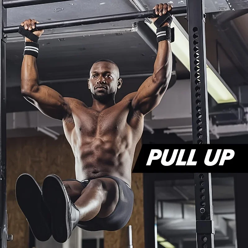 1 paio di cinghie antiscivolo palestra manubri allenamento pesi cinghie di sollevamento attrezzature per il fitness crossfit fascia da polso sollevamento esercizio allenamento