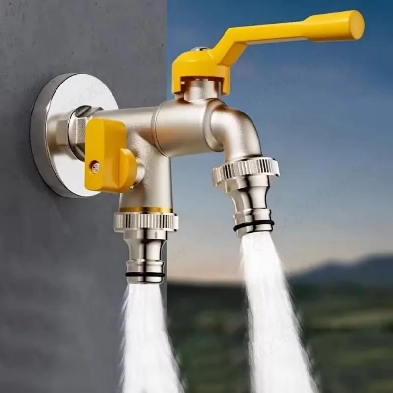 New Indoor and outdoor faucet with one inlet and two Garden Enthusiasts Choice Robusts Anti Freeze Outdoor Faucet Simple Install