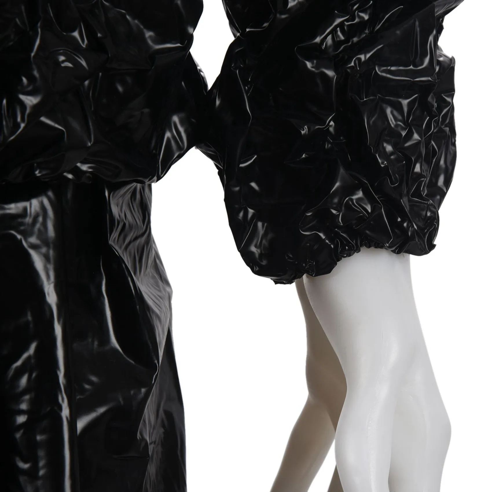 A18P-2X robuste Fitness perte de poids sueur Sauna combinaison exercice gymnase anti-déchirure noir XL