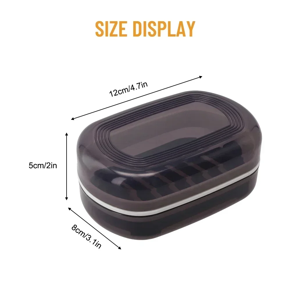 Double Layer Design Outdoor School Soap Box Dish Holder Travel Bathroom Container PP Material Reusable Soap Case