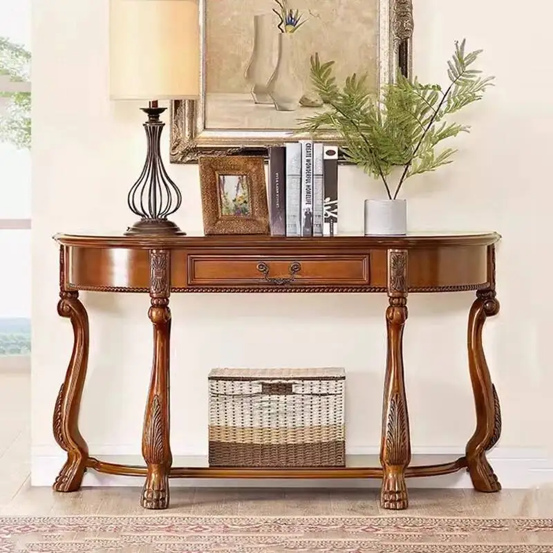 

Luxury Console Table Beauty Storage Vintage Premium Design Console Table Drawer Entrance Hall Tisch Wohnzimer Furniture