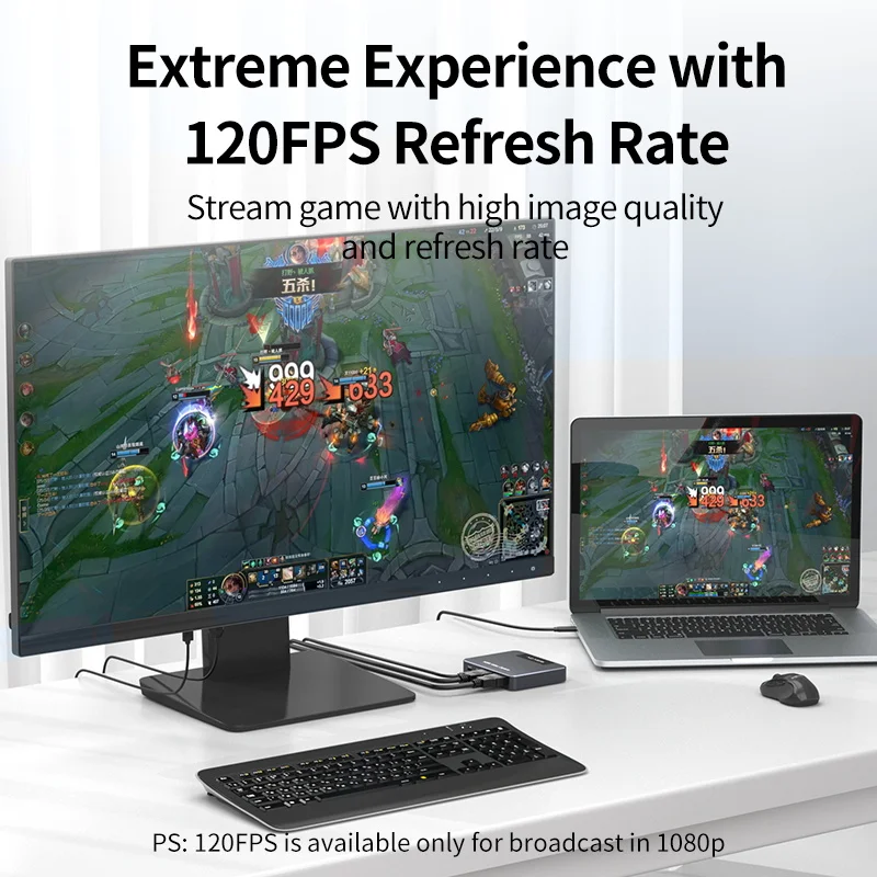 ACASIS HDMI-compatible Capture Card 4K Input 1080p 280Hz Output USB 3.0 Audio Video Record DSLR Camera Action Cam Stream Gaming