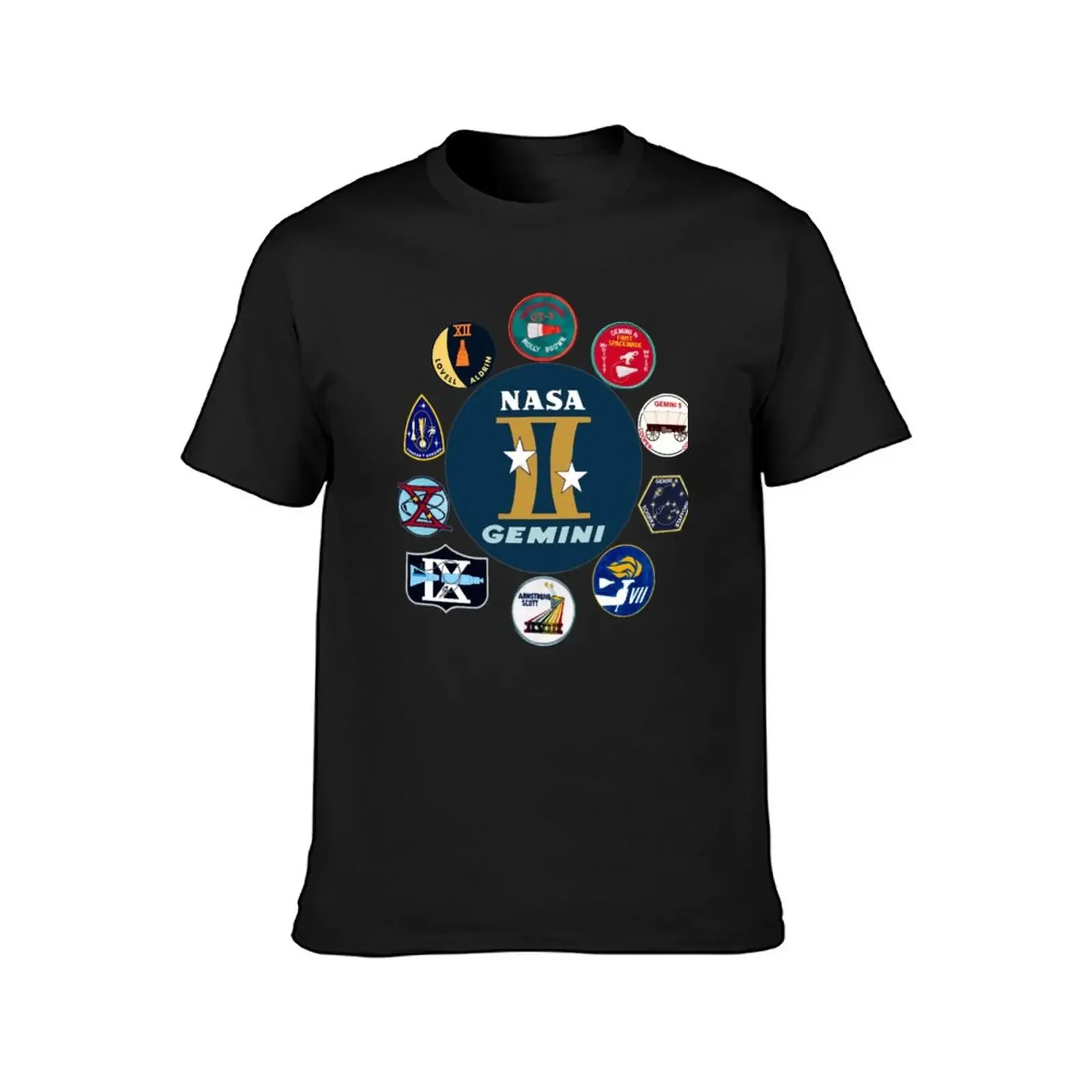 Gemini Program Composite Logo T-Shirt quick drying tees mens graphic t-shirts funny