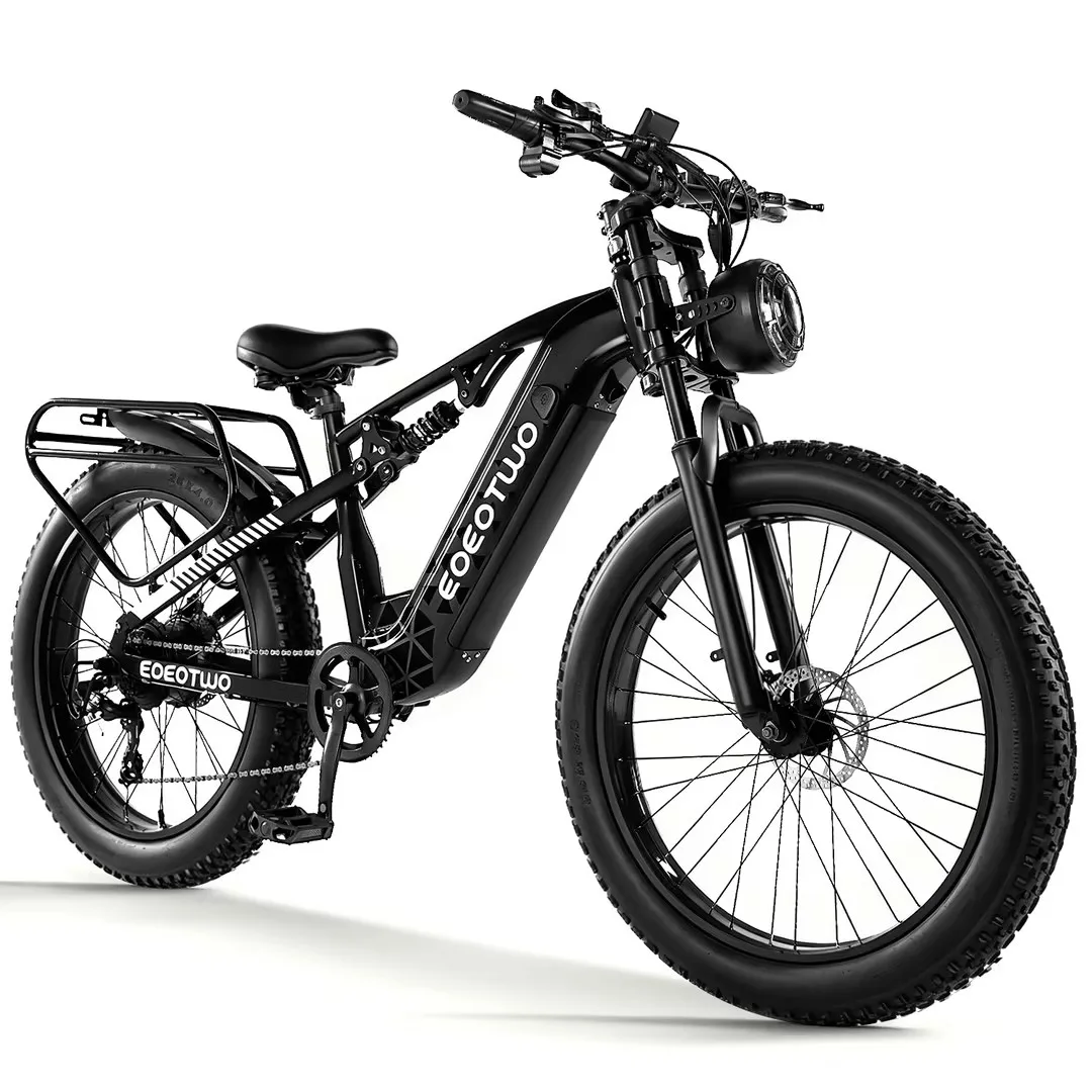 Electric Bike, 1500W Peak Ebikes for Adults, 26'' Fat Tire Best Ebike for Men Women, 60 Miles with 840Wh Battery, 34 MPH Max Speed Bicycles, 330LB Capacity image 2