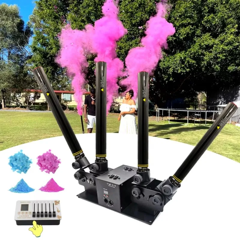 Colored dust burst channel confetti powder electric emitter easy to use magic cloud powder machine