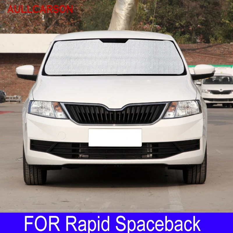 

Солнцезащитные занавески для Skoda Rapid Spaceback, защита от УФ излучения, Солнцезащитная пленка, козырек, переднее ветровое стекло, защита, автомобильные аксессуары