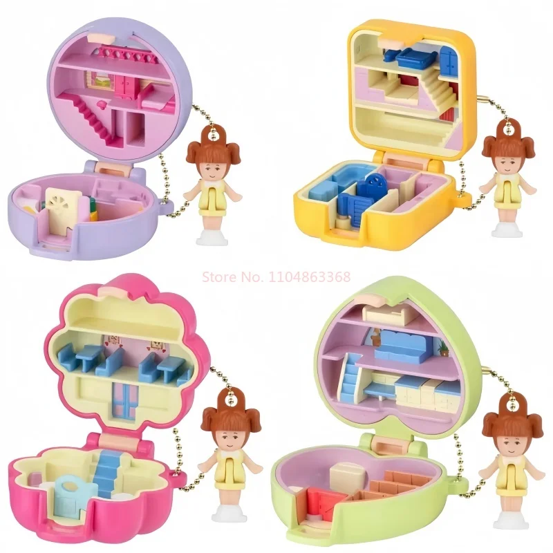 متوفر في المخزون بانداي الأصلي بولي جيب صندوق الكنز سحر 4 قطعة عمل نموذج لجسم الهدايا الديكور سطح المكتب اللعب هدية عيد ميلاد