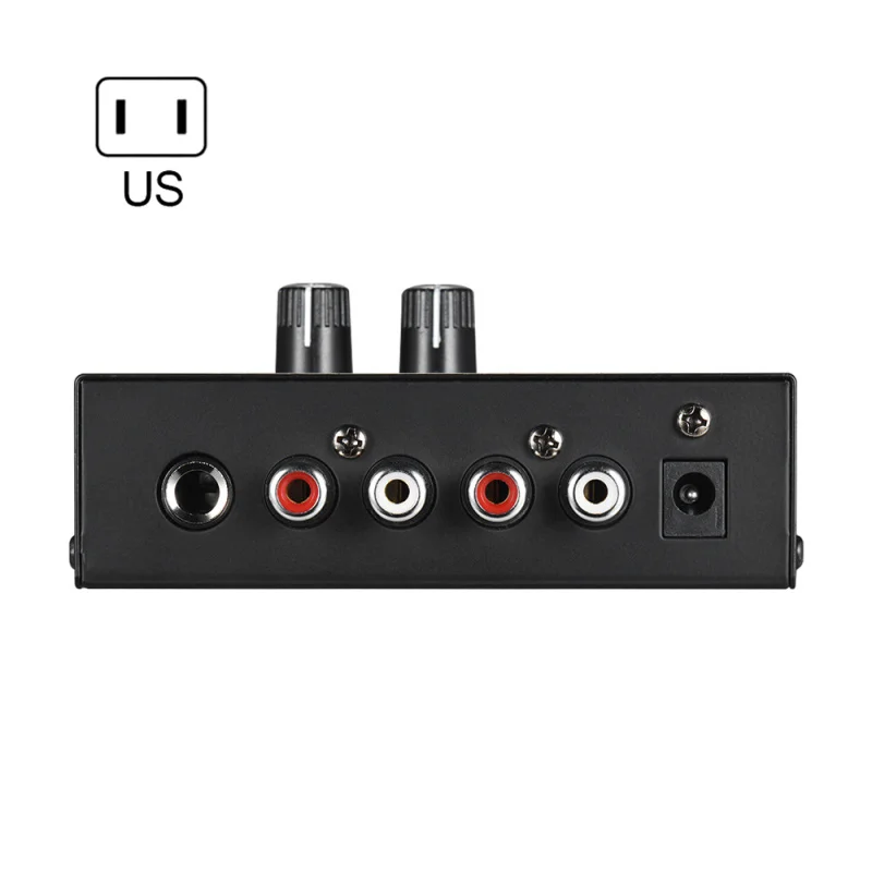 Pré Amplificador com nível Volume Control, Phono Preamp, entrada RCA, saída 1/4 "TRS saída, interfaces para LP Vinyl Turntable