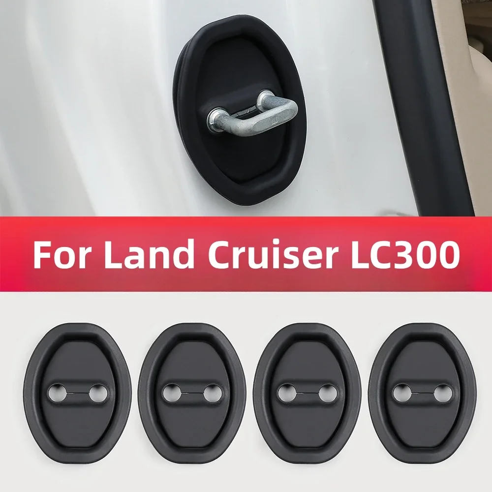 

Для Land Cruiser LC300 2022 2023 Автомобильный Дверной замок Защитная крышка наклейка резиновая Антикоррозийная звукоизоляция аксессуары для интерьера автомобиля