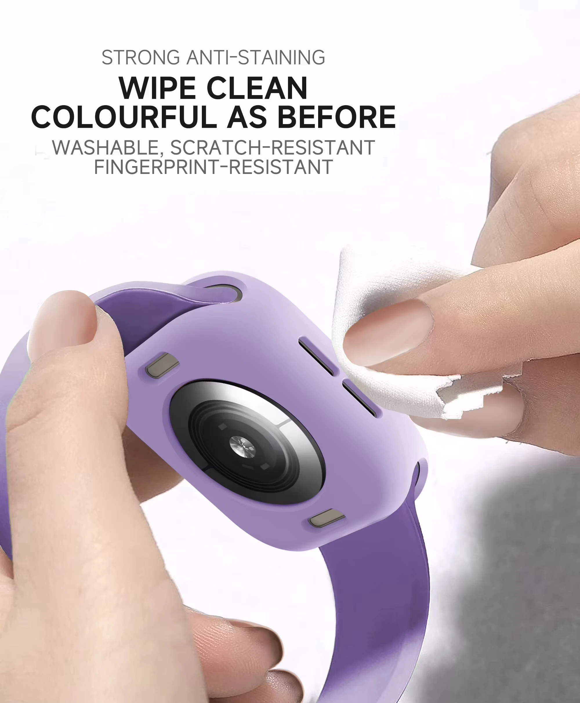 حافظة من السيليكون لساعة أبل 11 10 42 مللي متر 46 مللي متر 38-40-41-44-45 مللي متر غطاء حماية ممتص الصدمات iwatch Series 9 8 7 6 5 4 3 SE ملحقات #5