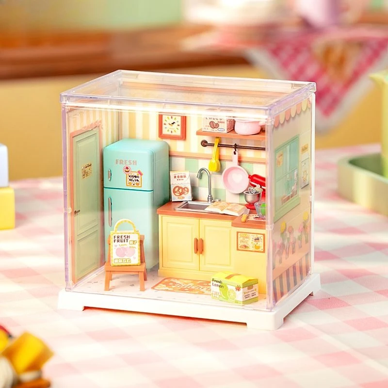 2025 New DIY Miniature House Kit Puzzle Playing House Set Super Creator Assembled Children's Birthday Gift 3D Puzzle Handmade