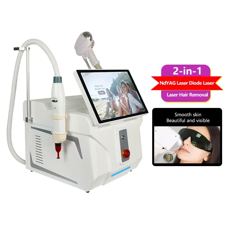 

Diode Pico 2 in 1 Tattoo Removal Machine Diode Device ND Yag Portable Picosecond for Removing Colored Tattoos