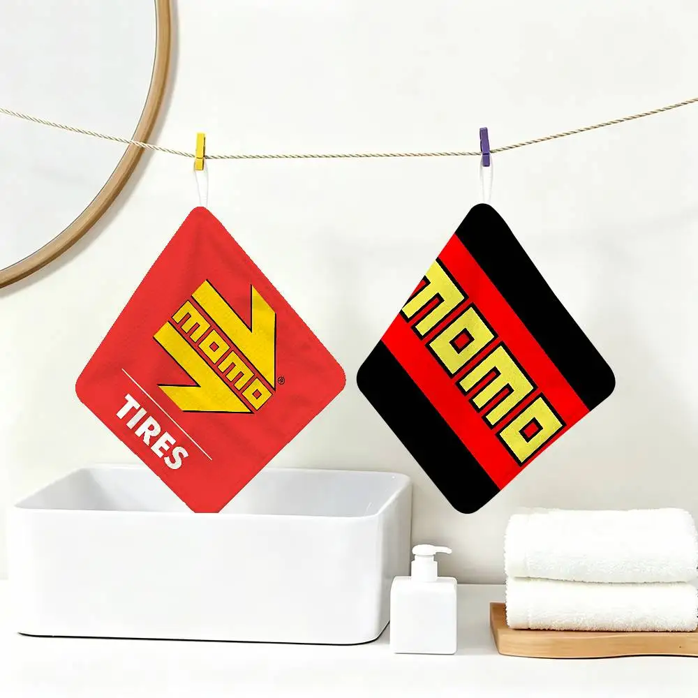 Momos Tires Polyester Cotton Daily Towel, Hanging Kitchen Hand Wiping Cloth, Durable for Whole House Use