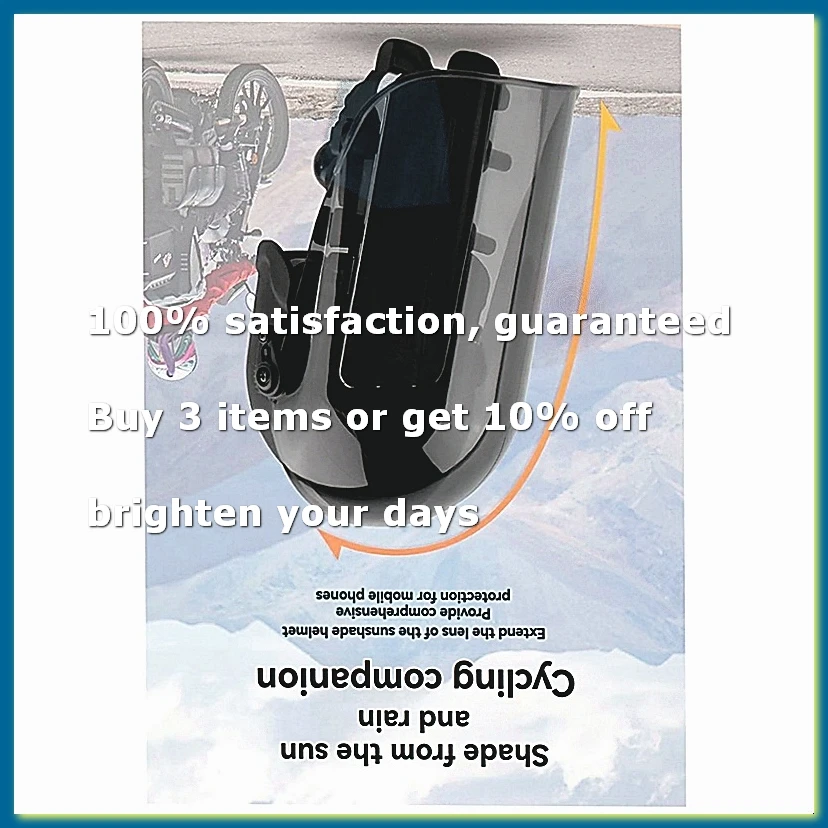 Motorcycle Phone Holder Extended Sunvisor Sunproof RainProof for Anti-Reflective Navigation Riding Long Rides A