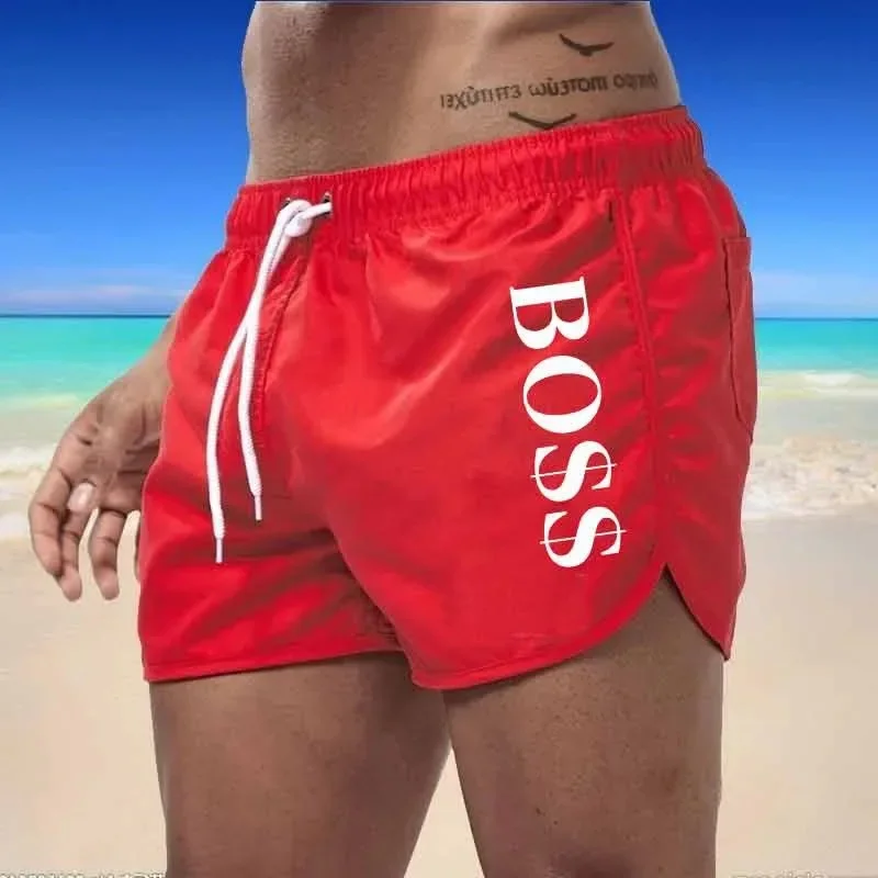 2024 new men\'s swimming shorts sexy men\'s beach surfboard summer shorts breathable fast drying sports fashion brand beach shorts