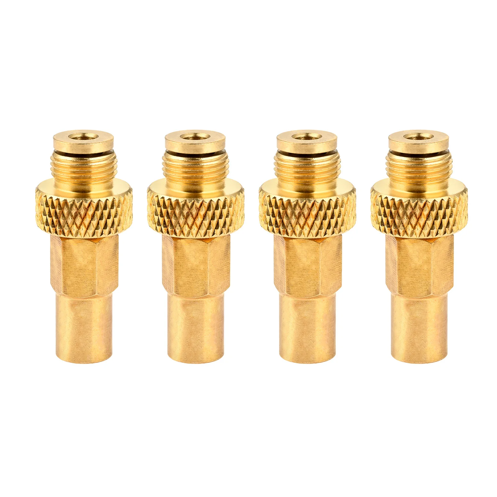 4 Pcs Copper Universal Male Connector for Connecting Hose Ends and Gas Conversion Adapters