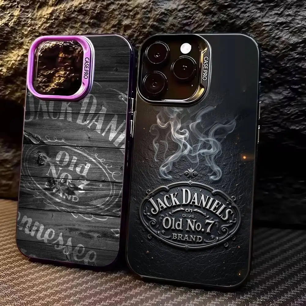 

J-Jack Classic Retro D-DaNiels Phone Case For iPhone 17,16,15,14,13,12,11 Plus,Pro Max,Colored Silver Phone Case