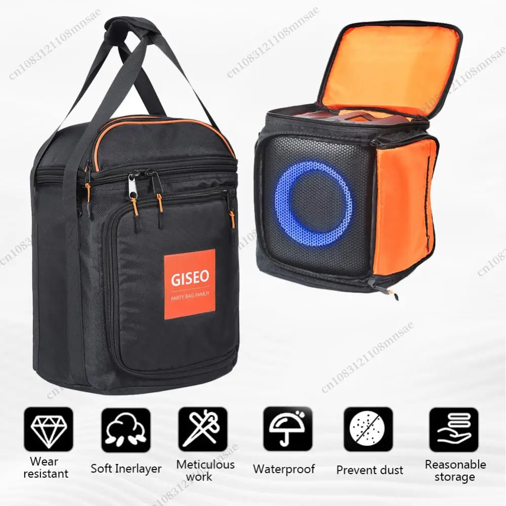 

Waterproof Storage Bag Organizer Large Capacity Portable Protective Case with Adjustable Strap for PartyBox Encore Essential