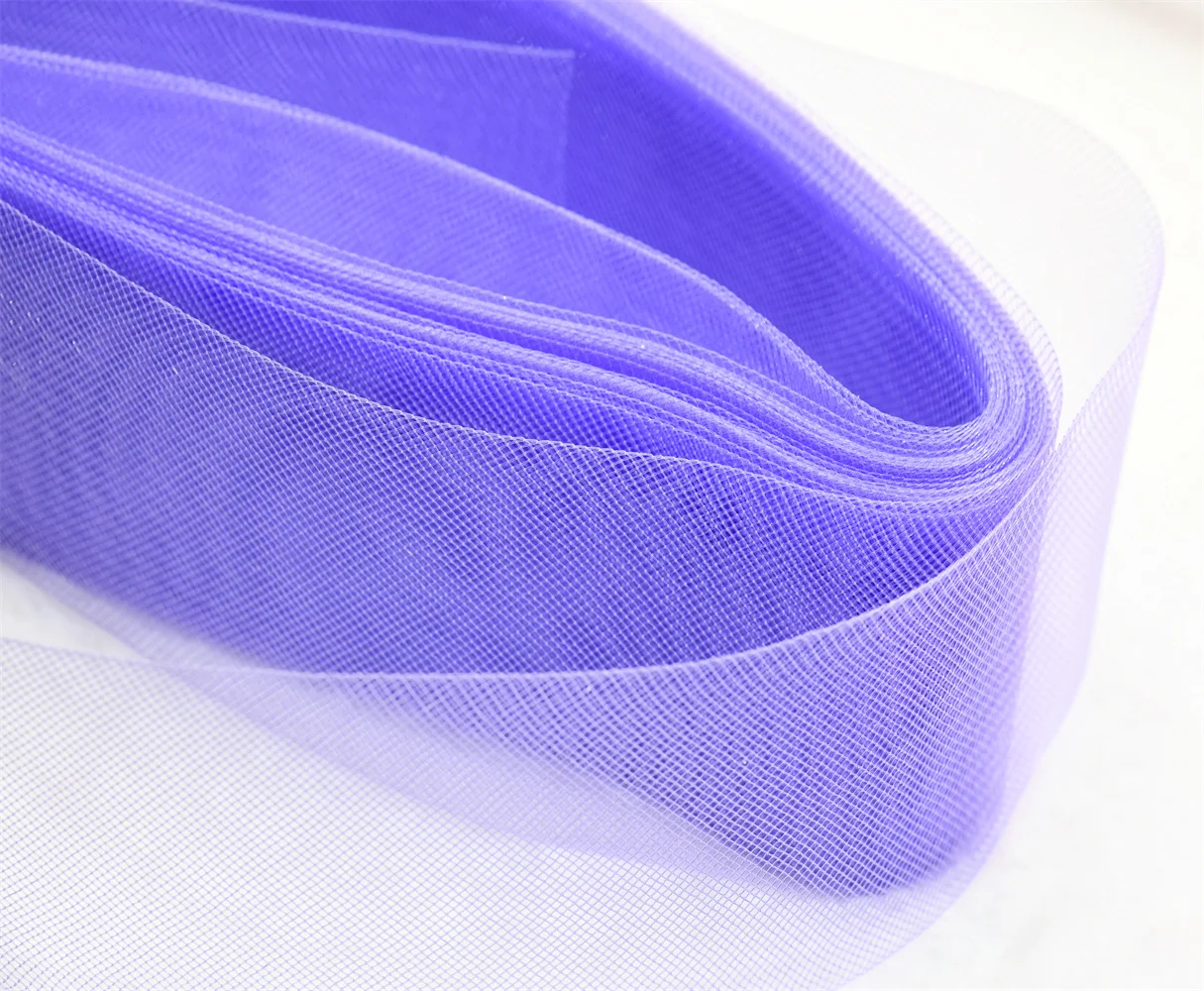 2/3/4/5/6/8/10cm Soft Polyester Horsehair Crinoline Mesh Braid Fabric For Wedding Dress Skirt DIY Craft Sewing Accessories