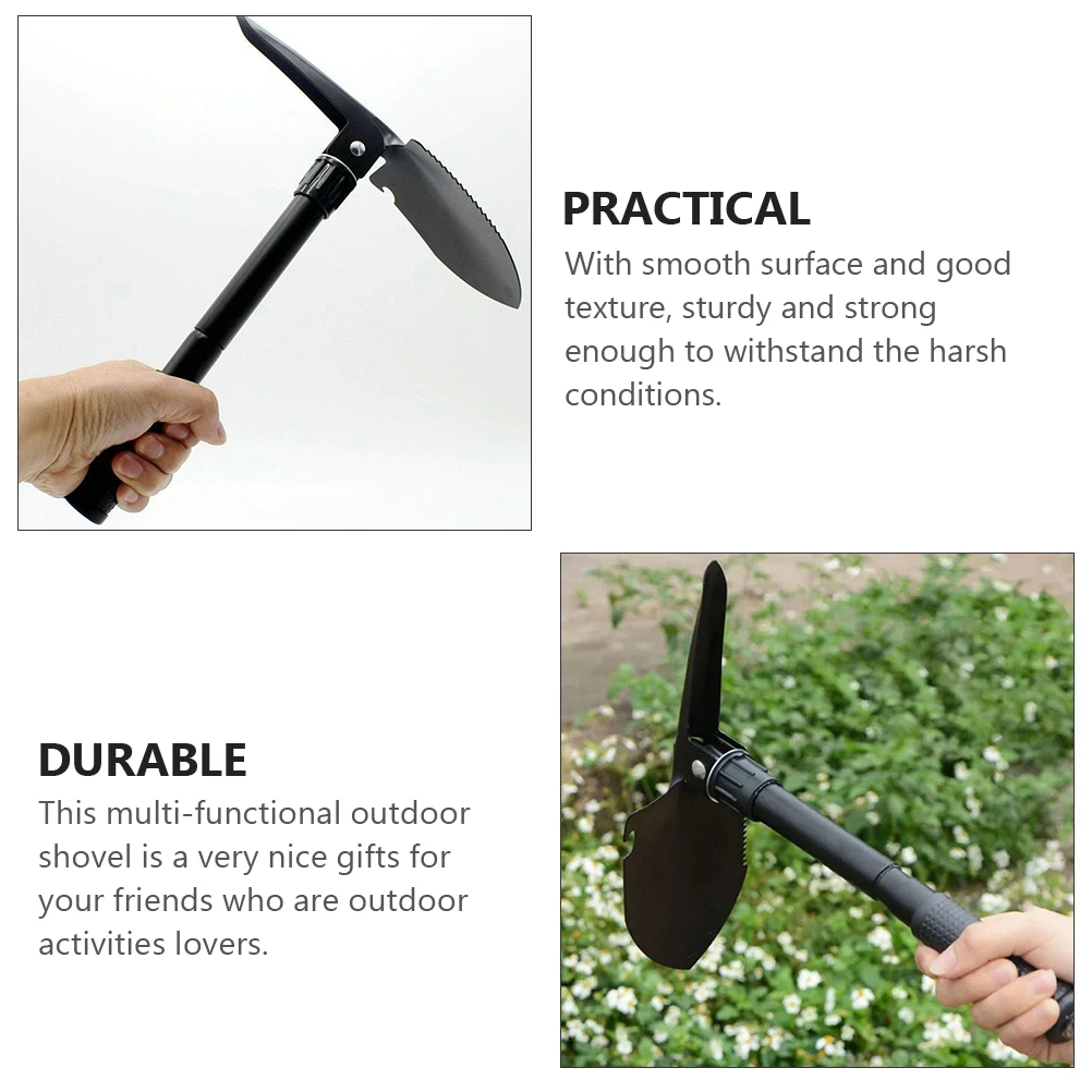 

Outdoor Portable Gardening Shovel Foldable Lightweight Alloy Steel Ergonomic Handle Camping Hiking Digging Planting Tools Shovel