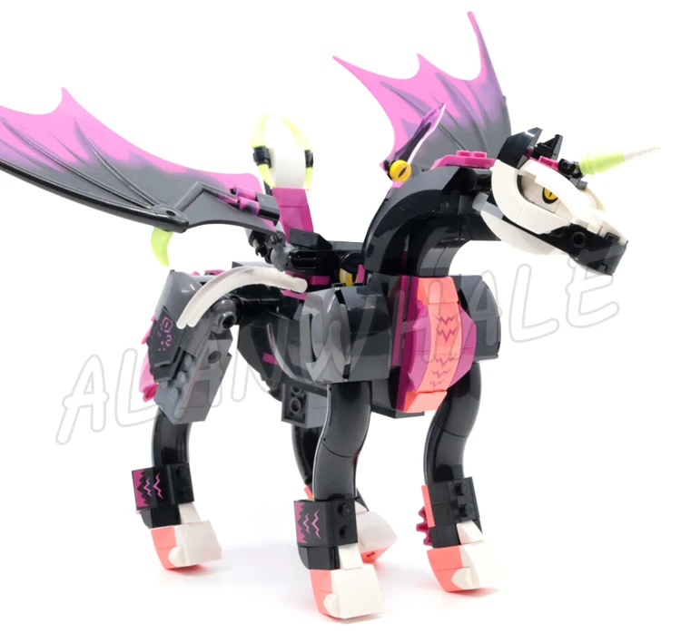 481pcs Dream Pegasus Flying Horse Nightmare Mythical Creature 81457 Building Blocks Toy Compatible With Model