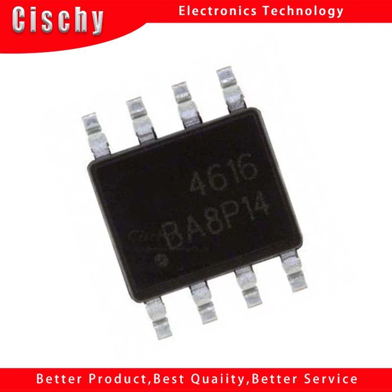 

10 шт./лот AO4616 4616 MOSFET N/P-CH 30V 8A/7A SOP-8 в наличии