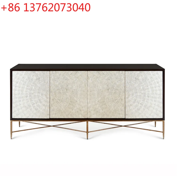 

Nordic American stainless steel porch cabinet foyer cabinet ultra-thin living room decorative solid wood dining side cabinet