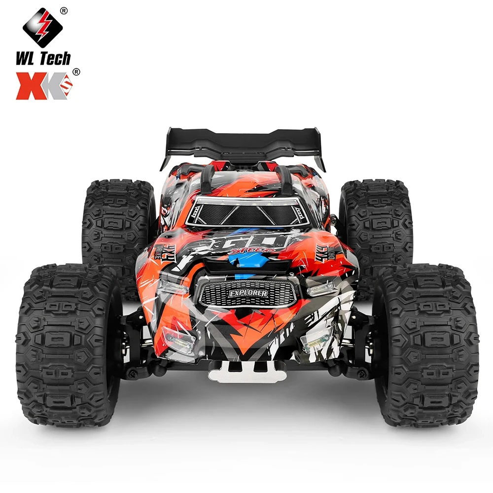 WLtoys XK 184008 RC samochód 1/18 60 KM/H 4WD bezszczotkowy zdalnie sterowanym samochodowym z lampkami LED terenowy 2.4GHz dużą prędkością Off Road