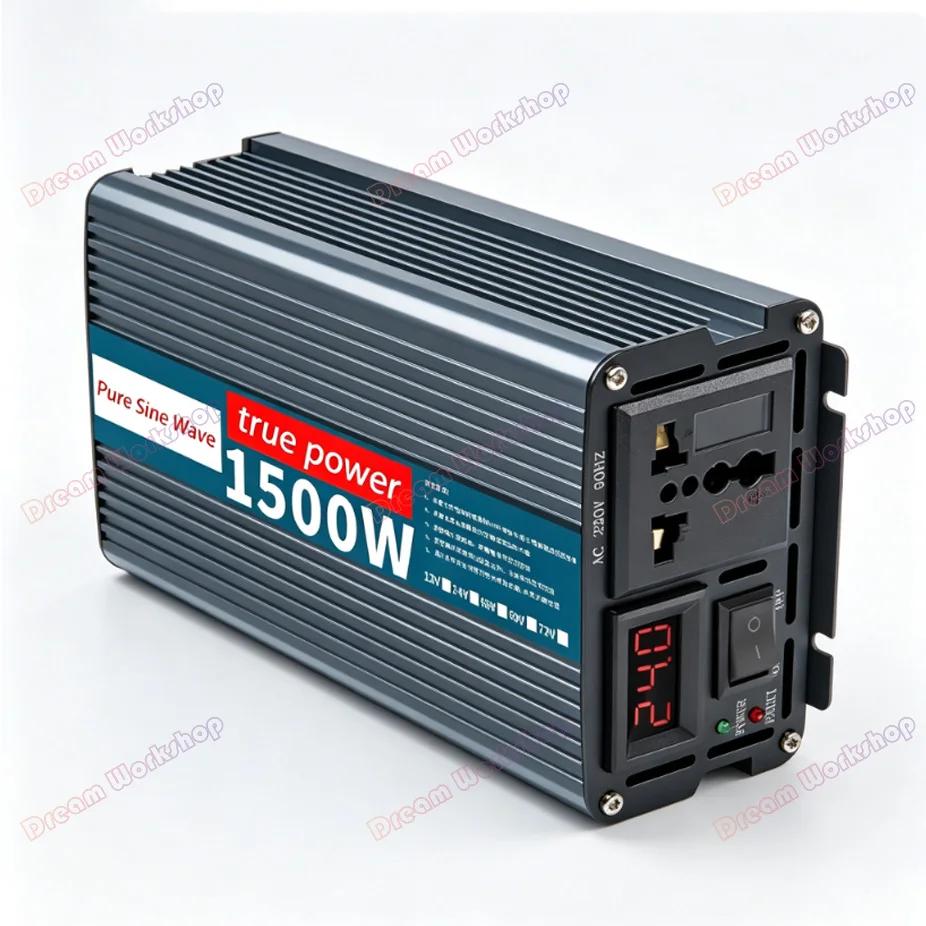 Free shipp Modified sine wave inverter true power non-virtual mark 2600W 2900W DC 12/24/48/60/72V to AC 220V solar car inverter