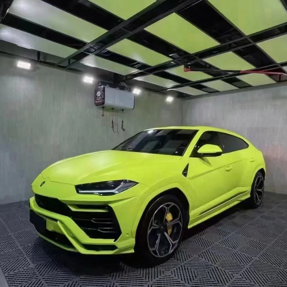 Ultimate Flat Vinyl Diy Carbon Fiber Carbon Fiber Vehicle Wrap Car Wrap Sheets Flat Fluorescein Yellow