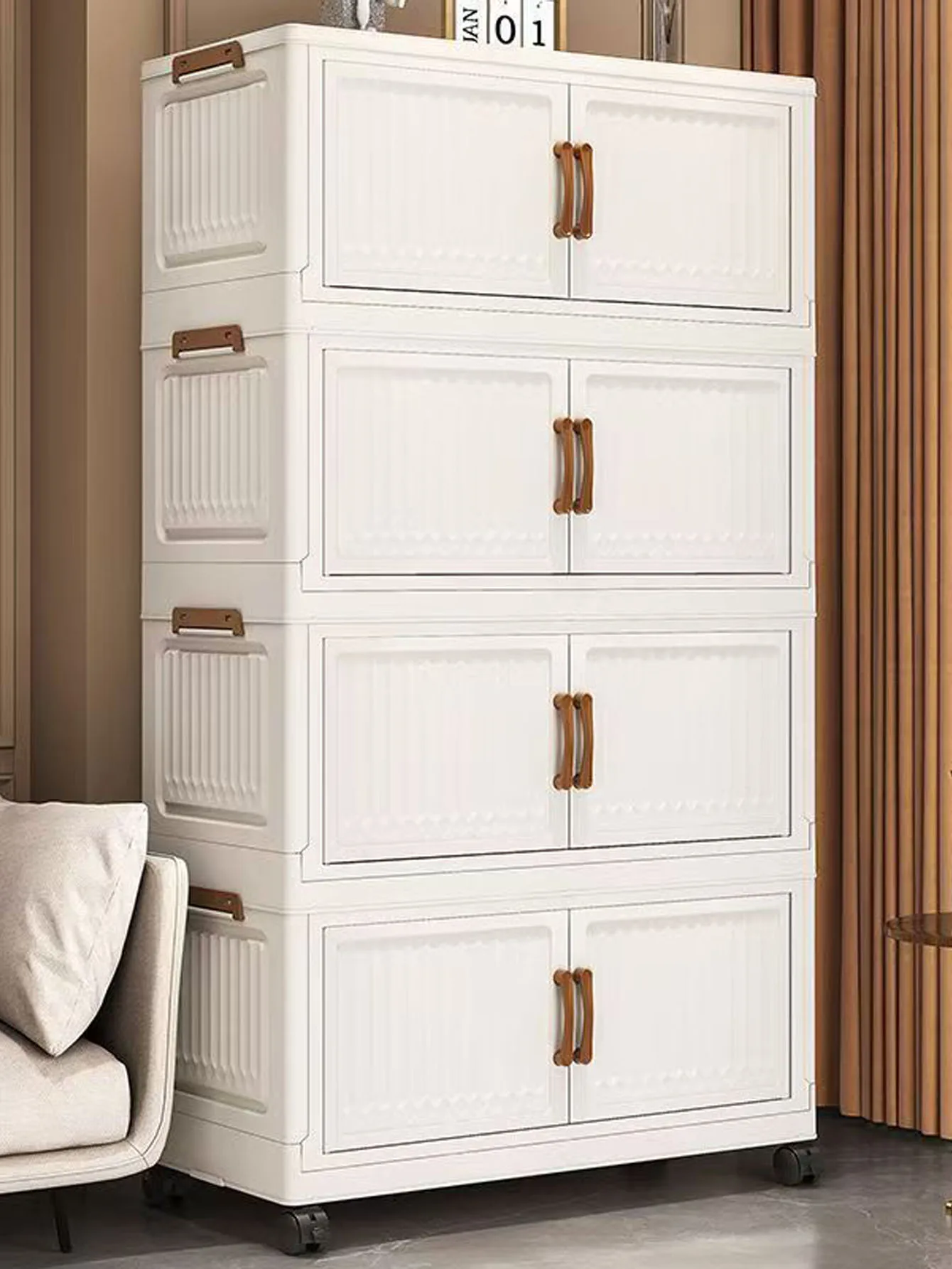 Scatola portaoggetti, Armadietto pieghevole per la casa, Armadietto portaoggetti per vestiti, giocattoli, snack, Armadietto portaoggetti di capacità extragrande, Scatola portaoggetti