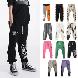 24 N Kids Sweaterpants Haren Pants Tie Dye Sweatpants Color Blocked Leggings Casual Pants Boys Girls Trousers Streetwear