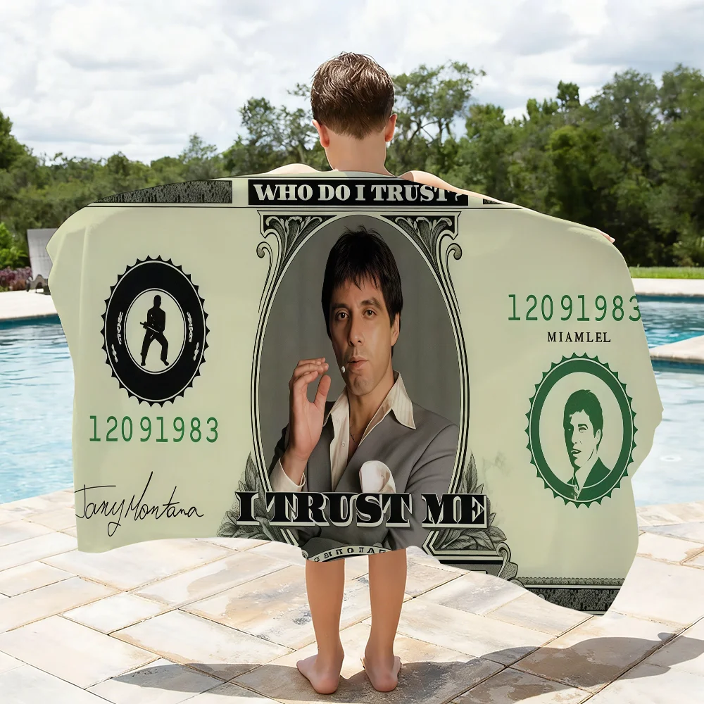Movie Scarface flag Towel Quick Drying Beach Towels Are Suitable For Swimming Pools Camping Yoga And The Gym