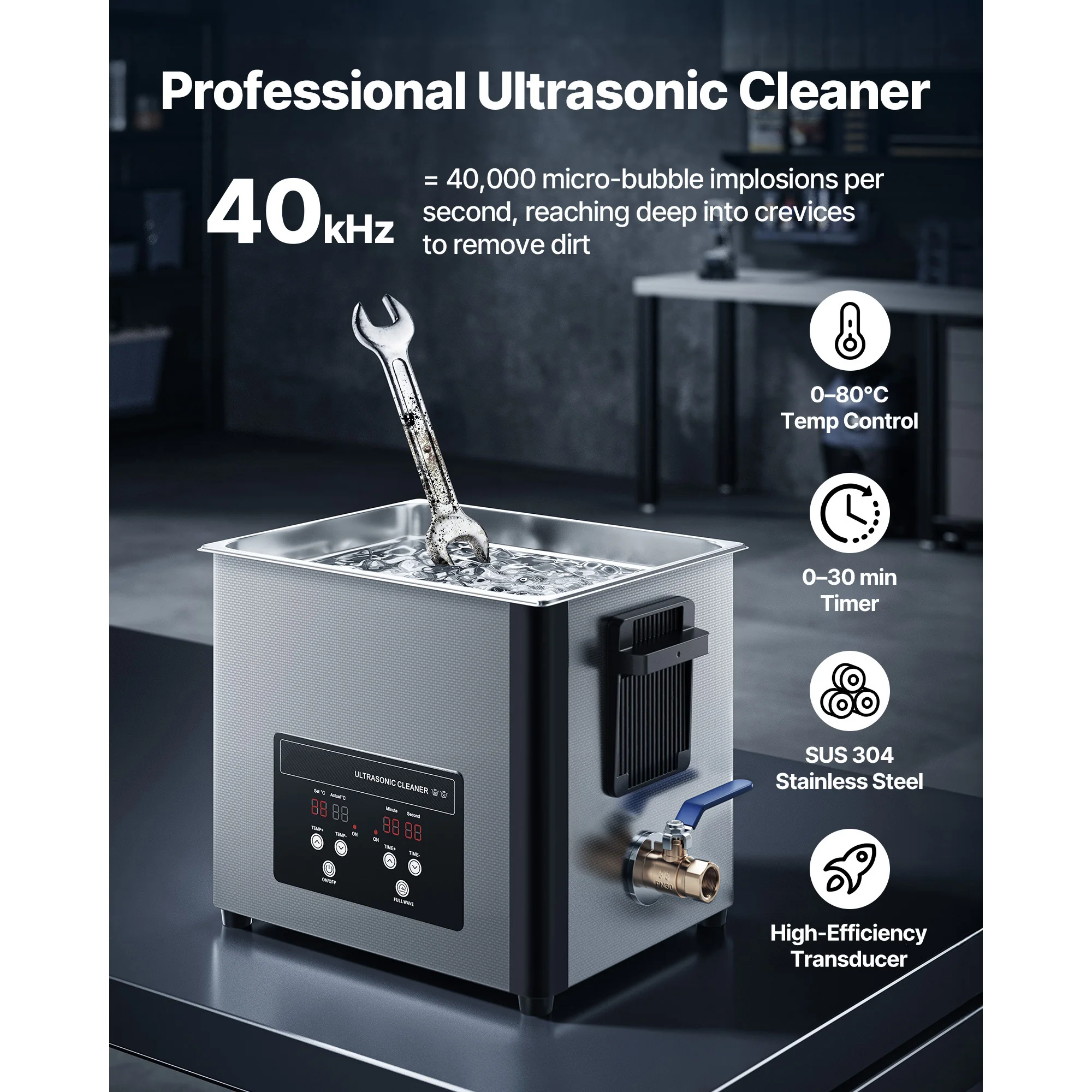 جهاز تنظيف بالموجات فوق الصوتي - مراجعة Ultrasonic Cleaning Machine 10L Digital وسعره