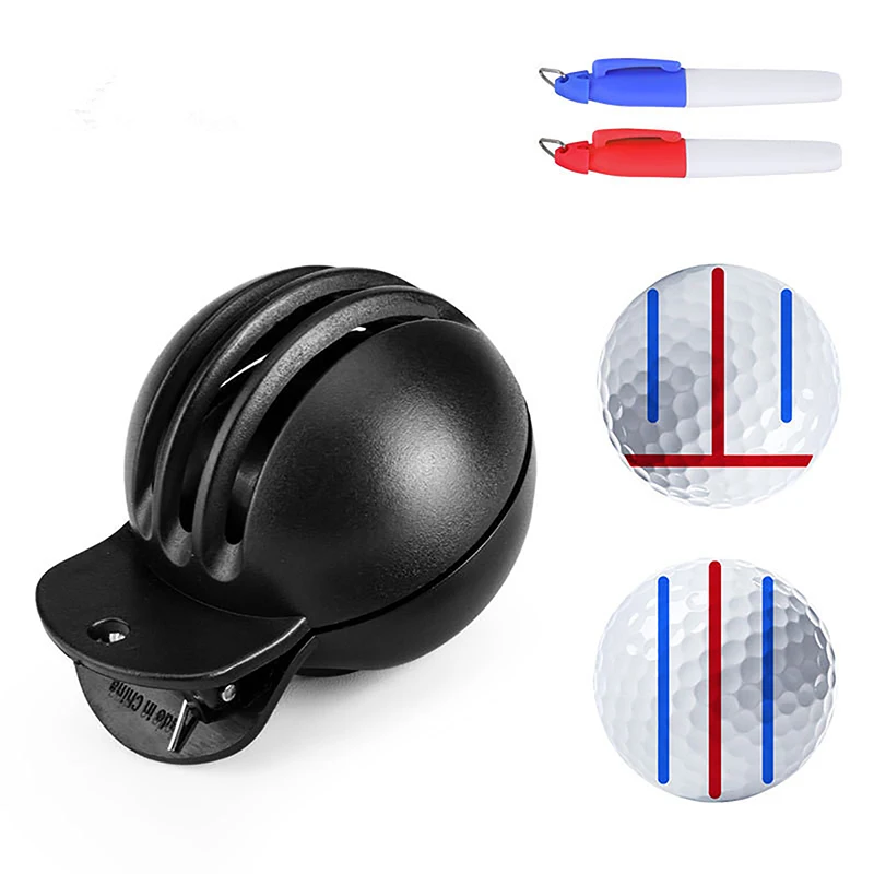 

Alignment Kit With Marker Pen Golfs Balls Drawing Line Tool 1set Golf Marker Hand Tools With Pens Golfing Marker Tool