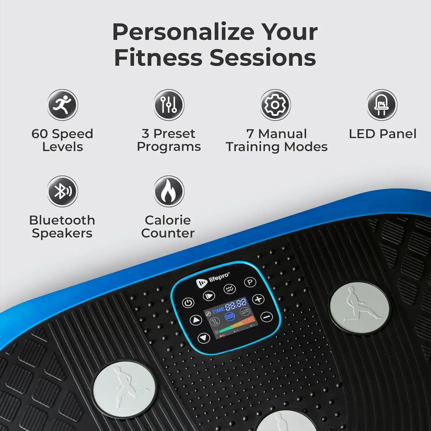 For LifePro Rumblex Plus 4D Vibration Plate Exercise Machine -Triple Motor Oscillation,Linear, Pulsation+3D/4D Motion Vibration