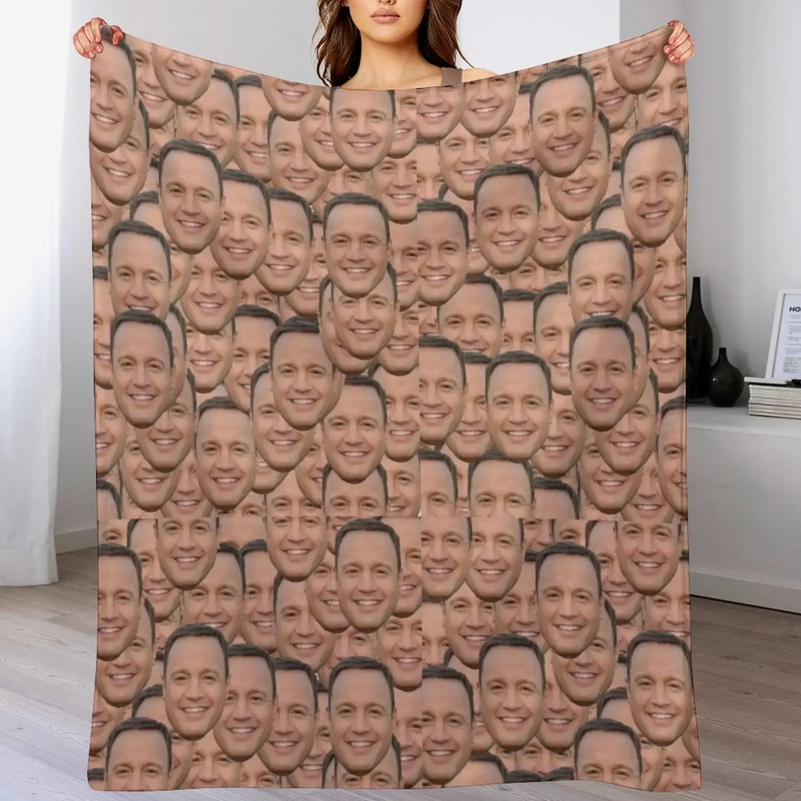 Kevin James Throw Blanket Breathable Lightweight Blanket for Adults Kids