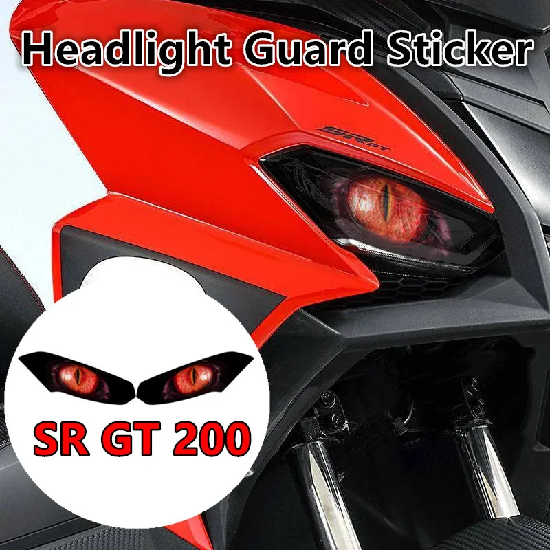 

Motorcycle Headlight Sticker Fit For Aprilia SR GT200 SRGT200 SR GT 200 SRGT 23 Decals Headlight Guard Sticker Guard Head Light