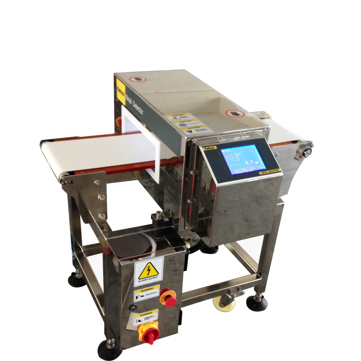 Industrial Metal Detector Touch Screen for conveyor detecting machine