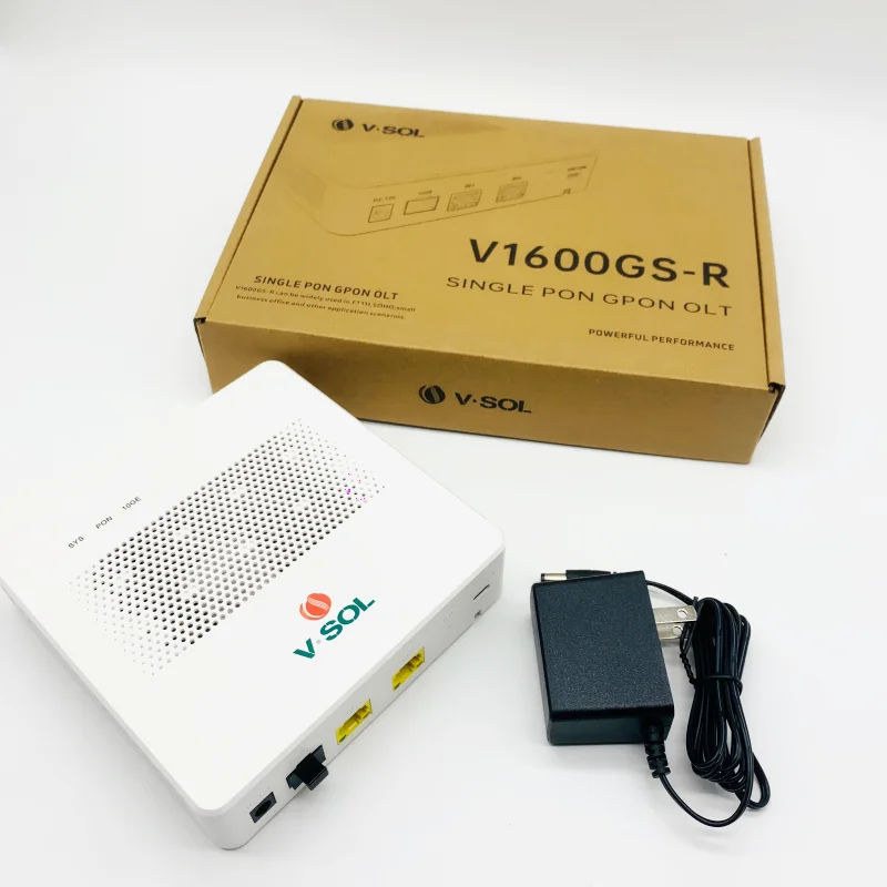 VSOL Mini GPON OLT 1port V1600GS-R FTTH Telnet CLI WEB Split Ratio 1:64| 10GE(SFP+) Uplink | Fanless Model|20KM UPC