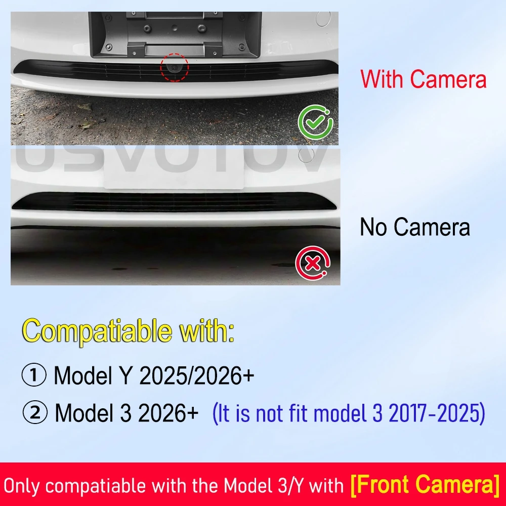 Grille Mesh Inserts for Tesla Model Y Juniper Model Y Premium and Model 3 2026 Front Bumper Air Inlet Vent Cover Accessories