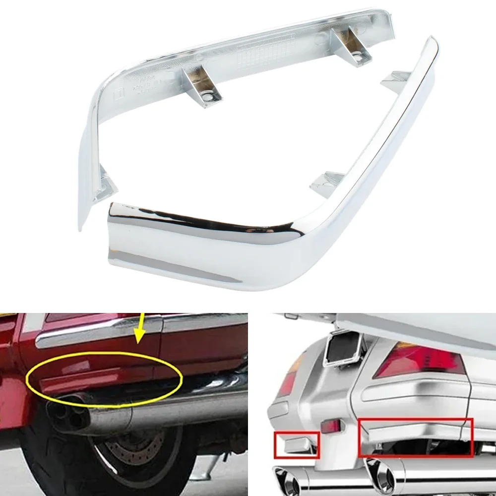 

Pair Trunk Lower Saddlebag Side Fairings Bent Trims Cover For Honda Goldwing GL1800 2001-2006 2007 2008 2009 2010 2011