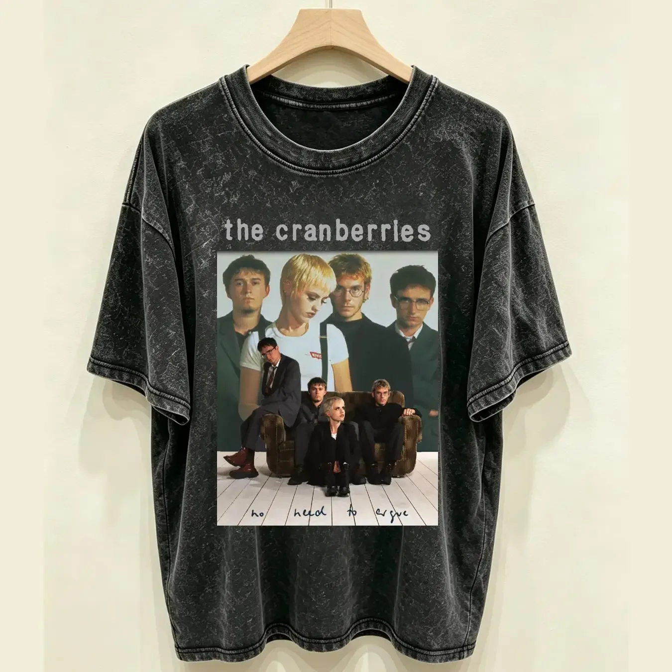 washed T Shirt The Cranberries No Need 1996 To Argue S 5Xl long or short sleeves vintage Washed Breathable Slightly Comfortable