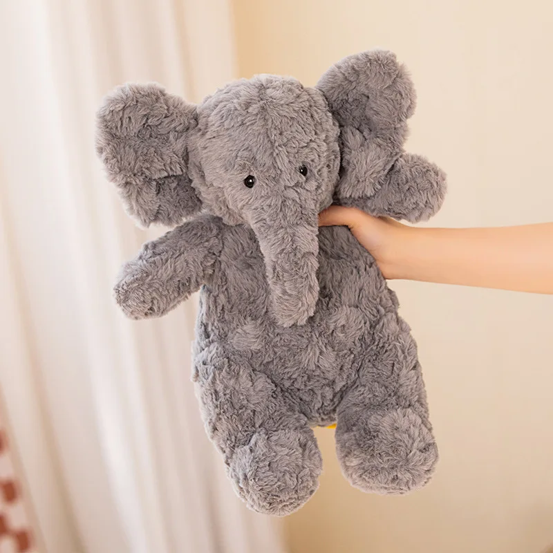 30/40/50cm Kawaii Plush Elephant Doll Toy Fluffy Stuffed Animal Pillow Kids Baby Accompany Birthday Gift