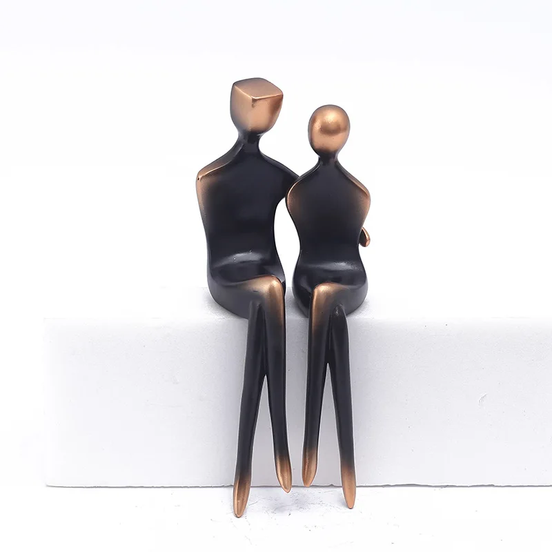 

‌Abstract Couple Sculpture‌ - Modern Minimalist Home & Office Decor