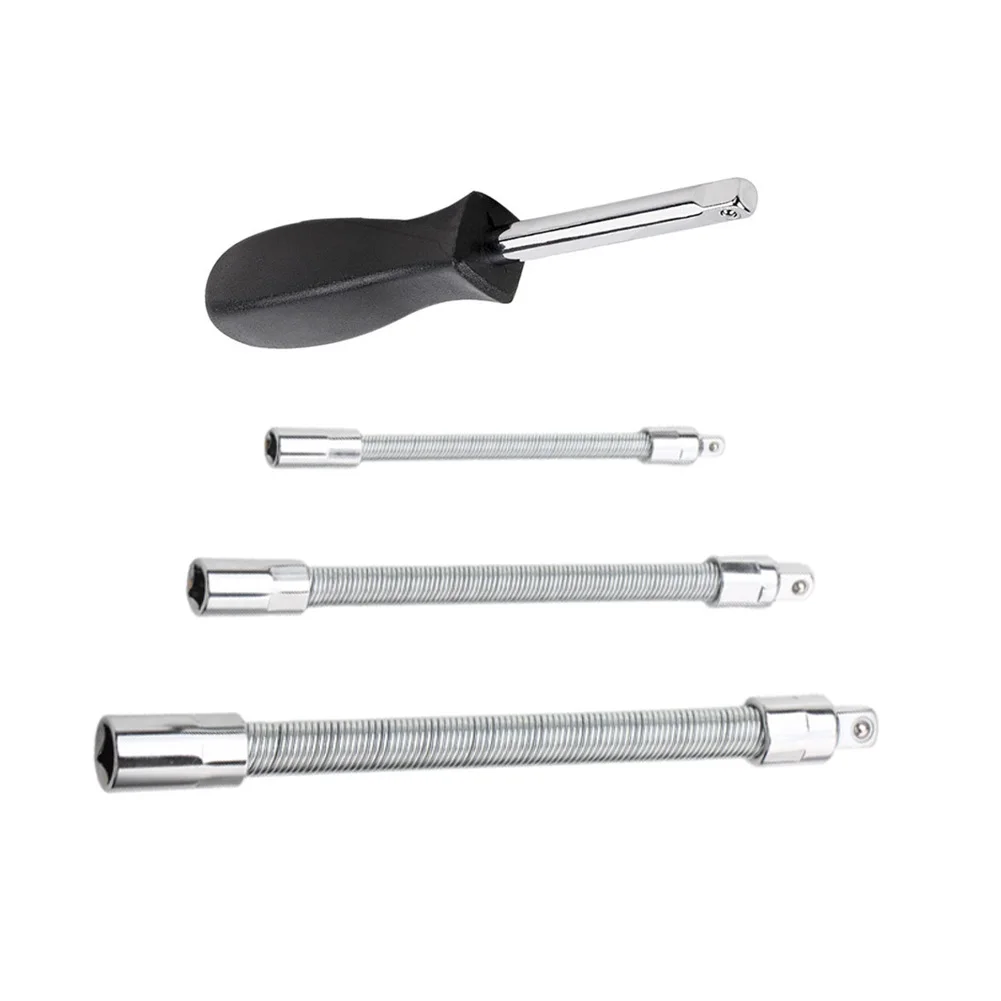 set-di-utensili-manuali-con-barra-di-prolunga-flessibile-argento-per-spazi-ristretti-con-fessura-per-schede-e-molla-a-sfera