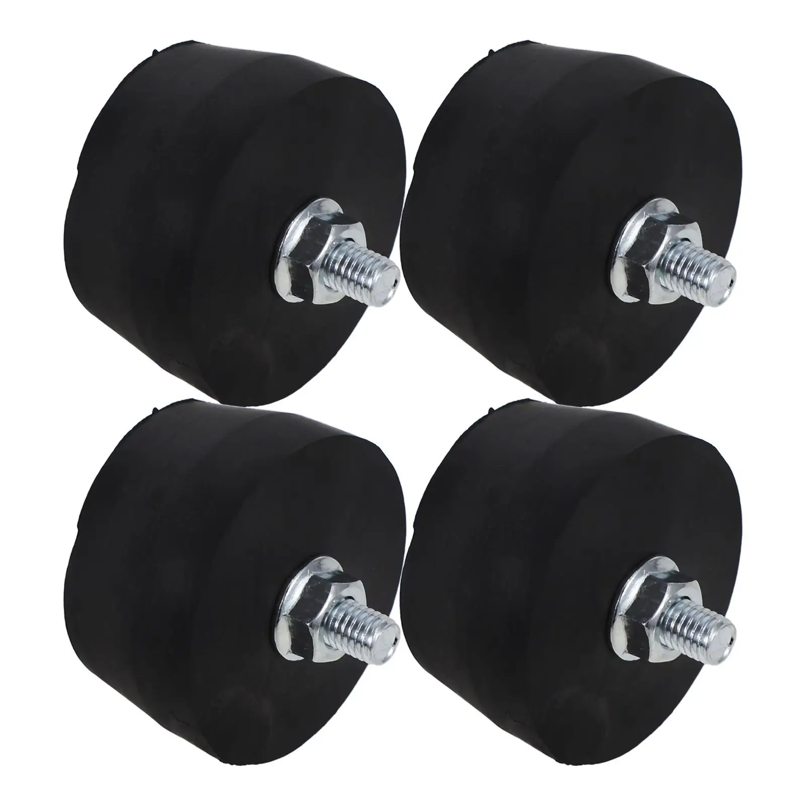 4 Pcs Air Compressor Foot Pads Heavy Duty Rubber Feet Vibration Reducer Noise Reduction Generator Mounting Accessories Pressure