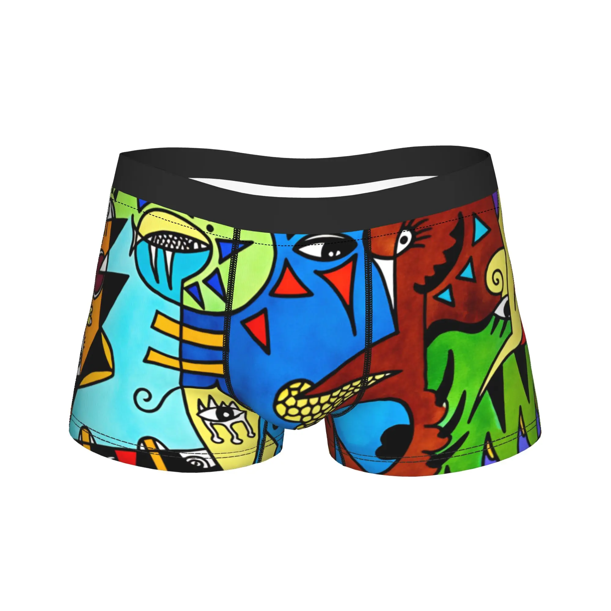 Custom Pablo Picasso Art Underwear  Men's Shorts Briefs Comfortable Boxershorts Trenky Printing Plus Size Panties