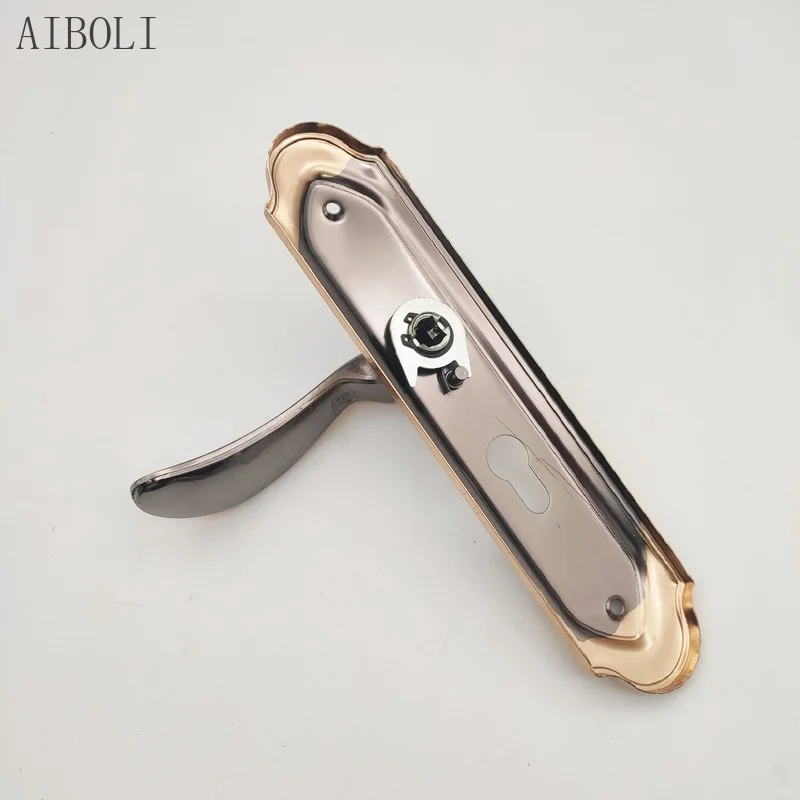 Titanium Black Gold Interior Door Locks Wooden Door Handle Locks Wooden Door Pressure Handle Locks Bedroom Door Handles