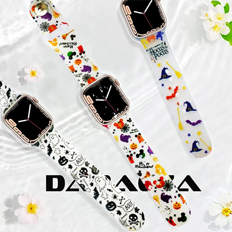 

Halloween transparent model Strap for Samsung Galaxy Watch 7/6/5 40mm 44mm Band Replaceable Braceclet 22mm for Xiaomi Huawei